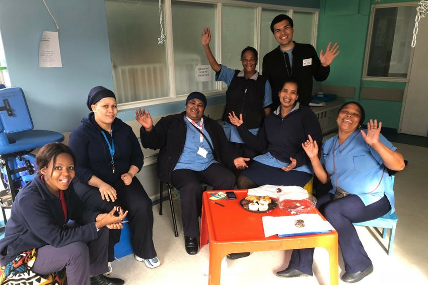 Public Health internship, intern at placement in Cape Town, South Africa