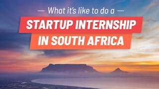My Startup Internship in South Africa