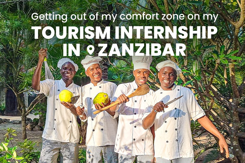 Anders Getting Out Of His Comfort Zone On His Tourism Internship in Zanzibar with Intern Abroad HQ.