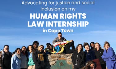 Advocating for justice and social inclusion on my Human Rights Law internship in Cape Town
