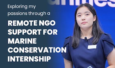 Exploring my passions through a remote NGO Support for Marine Conservation internship