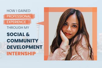 How I gained professional experience through my Social & Community Development internship