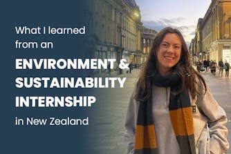 What I learned from an Environment & Sustainability internship in New Zealand