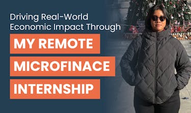 Indonesian high school student, Ruth Elnia Hutabarat, participated in a remote Microfinance internship with Intern Abroad HQ, working to bridge the gap between theory and practice; with the text Driving Real-World Economic Impact Through My Remote Microfinance Internship