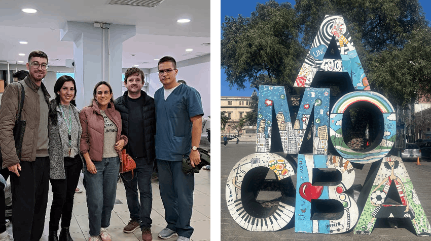 Veronica, Program Manager at Intern Abroad HQ, poses in Argentina with members of the in-country supporting team members. Intern Abroad in Cordoba, Argentina, for full service support.