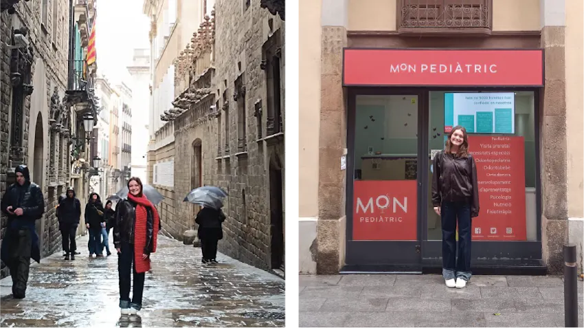 Mackenzie poses in Barcelona, Spain, where her Intern Abroad HQ Psychology internship took place
