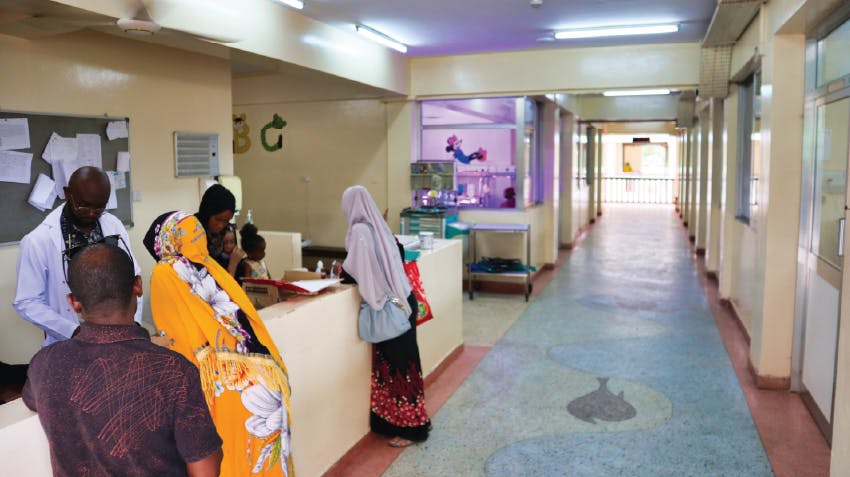 Example of medical room in Zanzibar, Tanzania