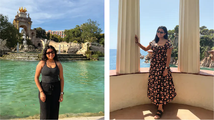 Anna explores during her free time in Spain