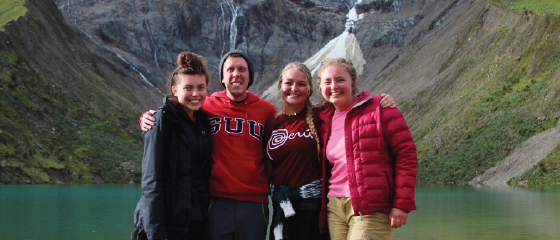 SUU university students in Peru, semester abroad internship program with Intern Abroad HQ; with the text How to Turn Your 529 Plan Into a Global Internship Experience