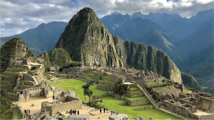 Image of Machu Picchu in Peru. Travelers are encouraged to plan a visit to Machu Picchu in advance, as tickets are limited.
