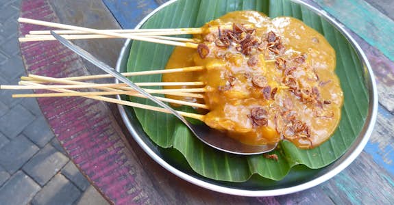 Typical Balinese satay meal, Intern Abroad HQ