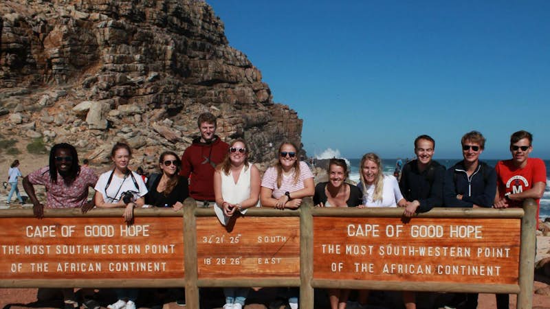 Internship students visit Cape of Good Hope South Africa