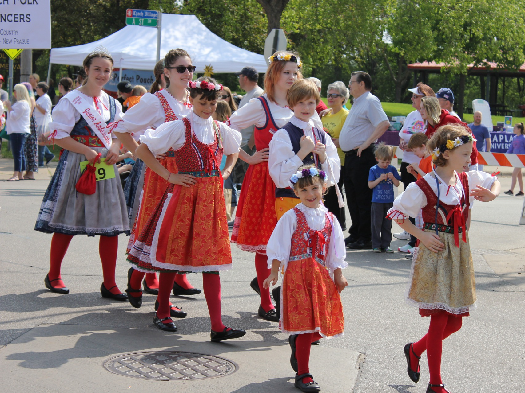 Traditional costume of the Czech Republic in Prague