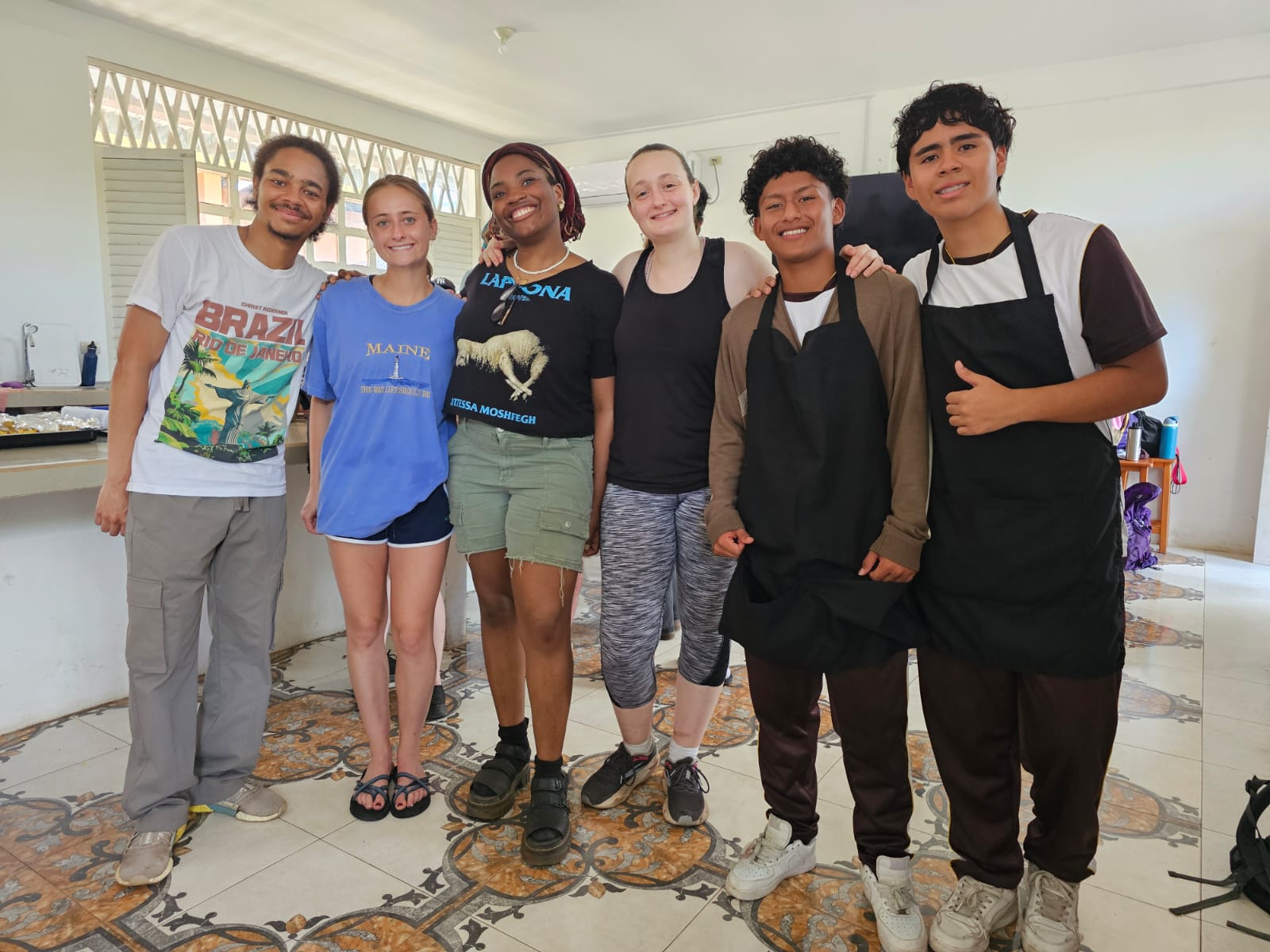 Example photographs of the homestay experience for internships in the Galapagos, Isabela Island, local host families with guests