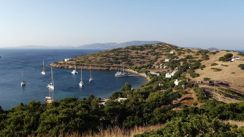 Marina view in Samos Greece