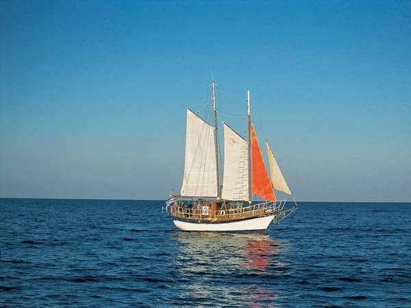 Sail boat in Greece