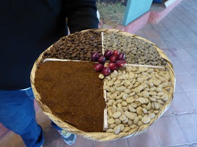 Stages of coffee processing in Guatemala