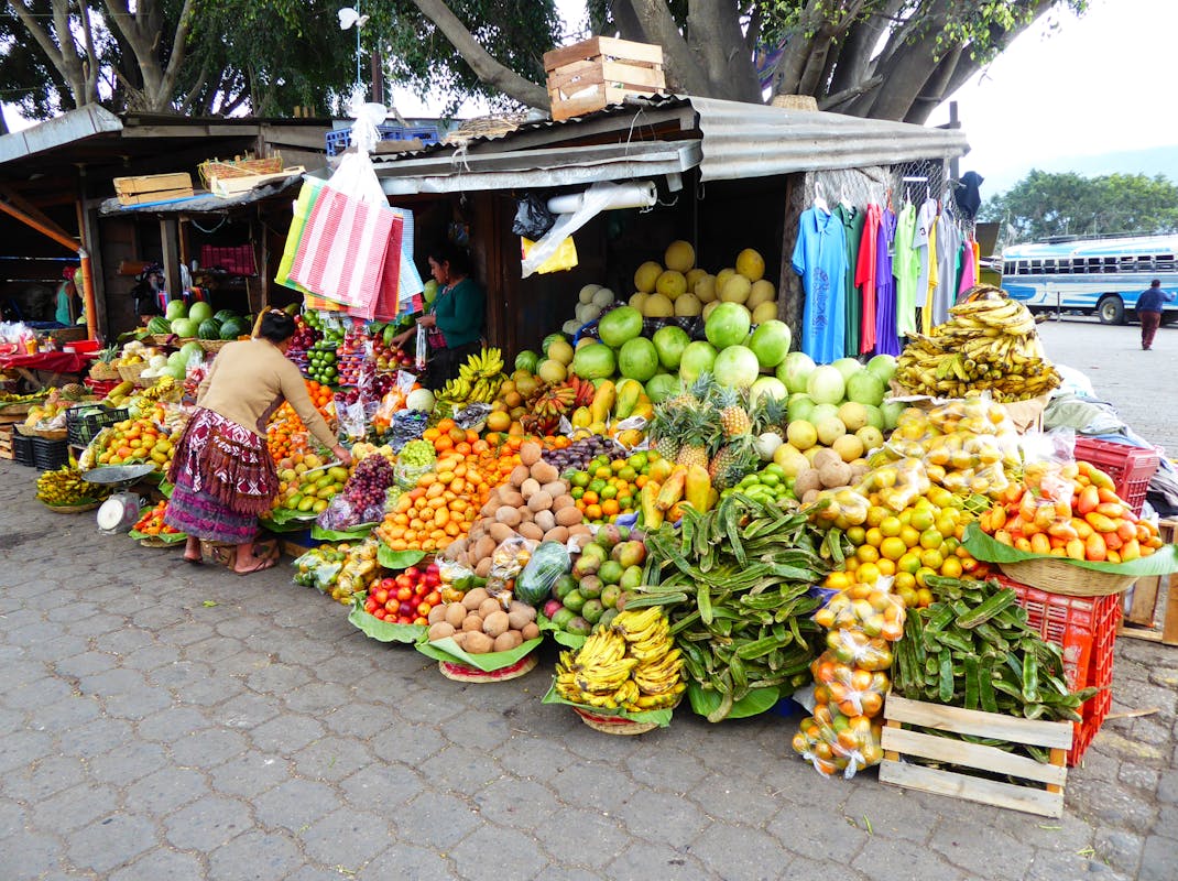 Fresh fruit market in Antigua Guatemala