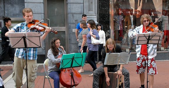 Street Musicians in Dublin Ireland