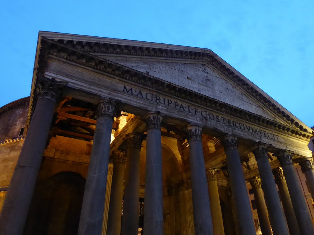 Outside The Pantheon at night, Intern Abroad HQ