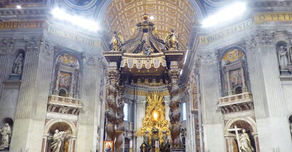 Inside St. Peter's Basilica, Intern Abroad HQ
