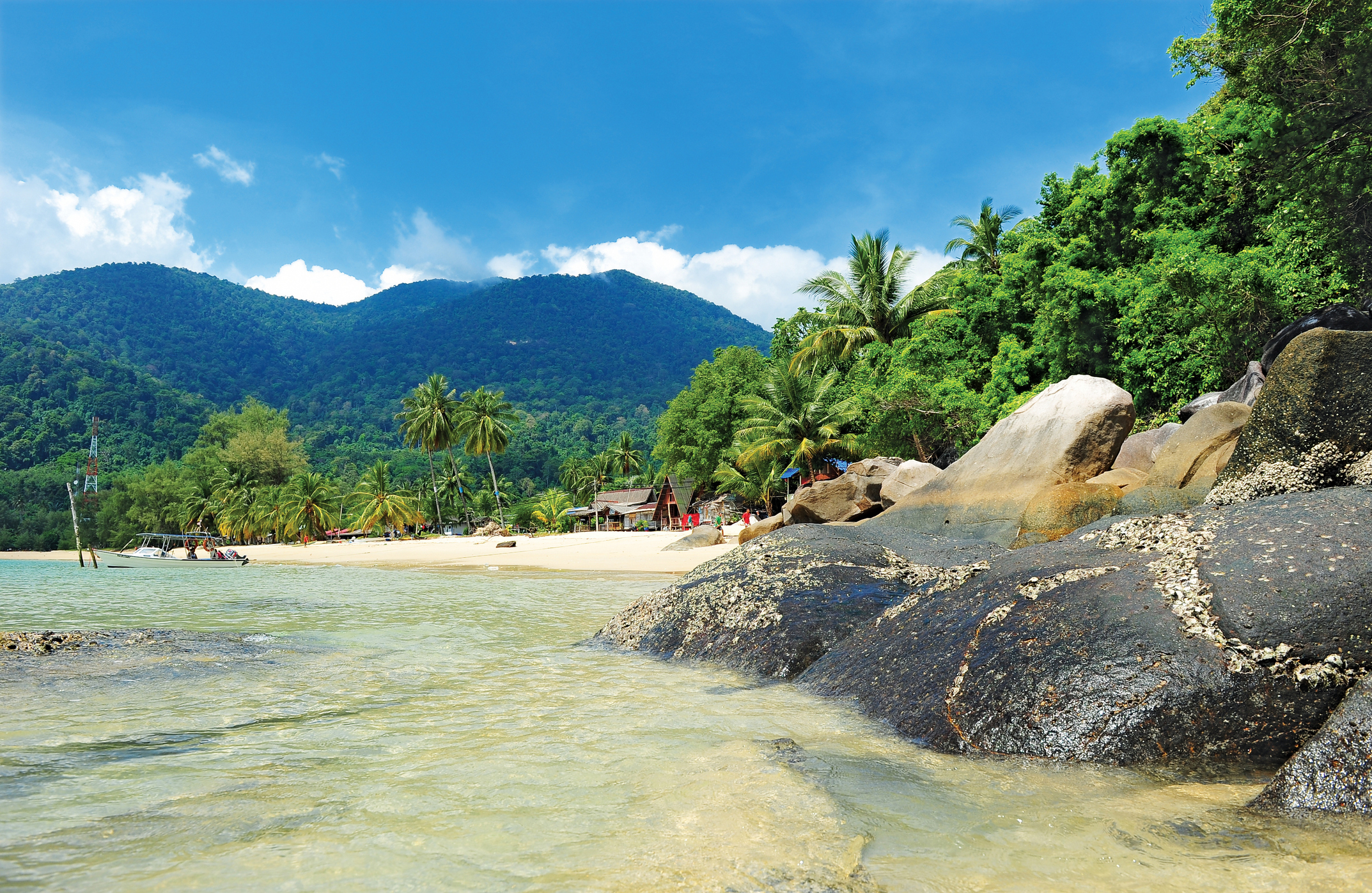 Juara Beach view, Tioman Island, Malaysia, Sea Turtle Conservation internships, Intern Abroad HQ