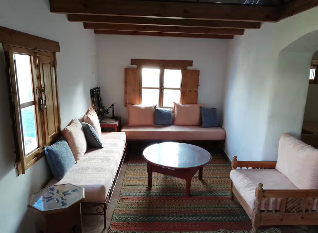 Traditional Rif-style house accommodation for Regenerative Conservation interns in Morocco