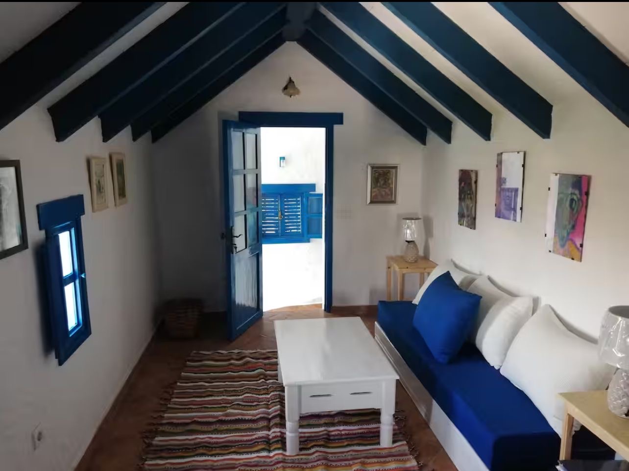 Traditional Rif-style house accommodation for Regenerative Conservation interns in Morocco