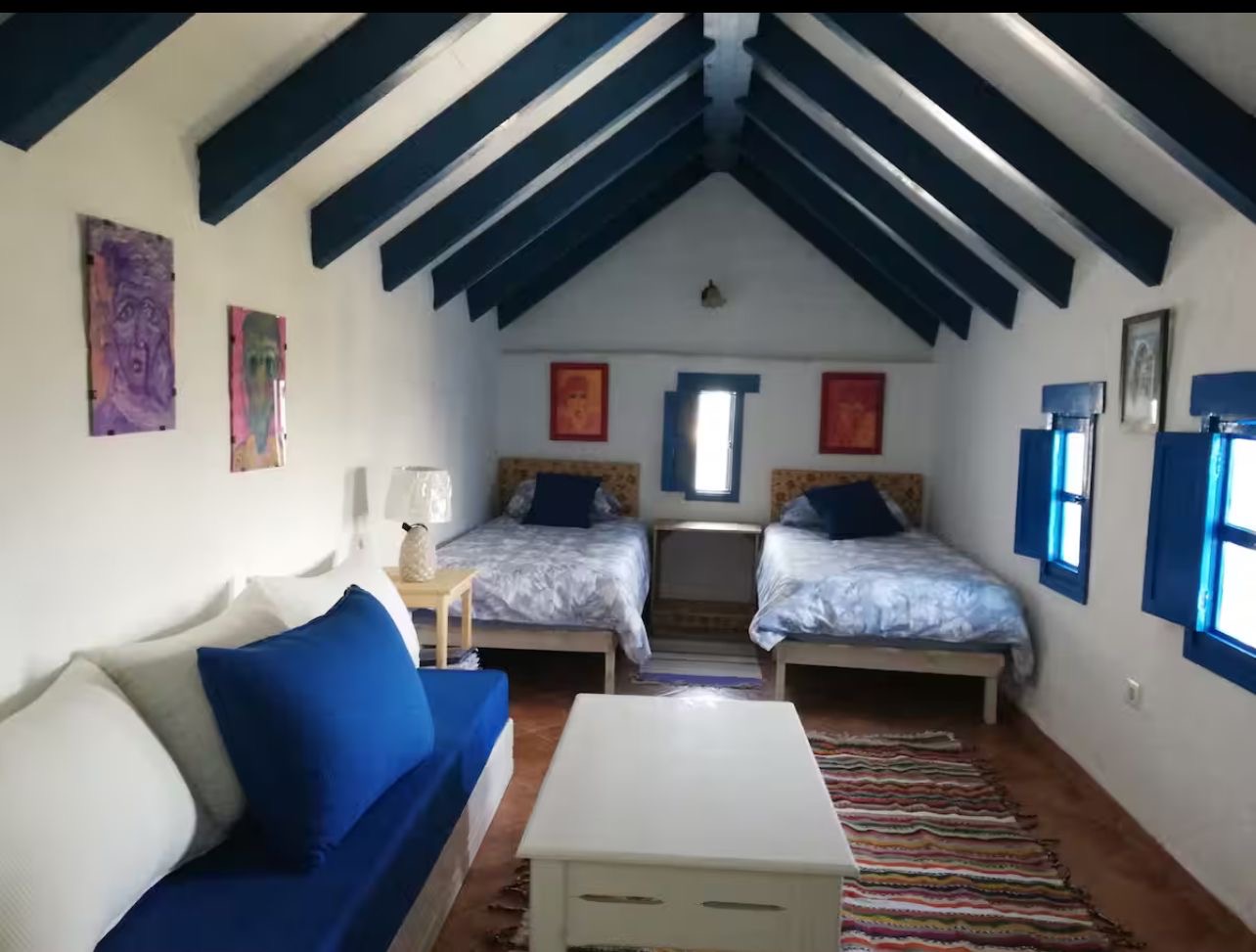 Traditional Rif-style house accommodation for Regenerative Conservation interns in Morocco