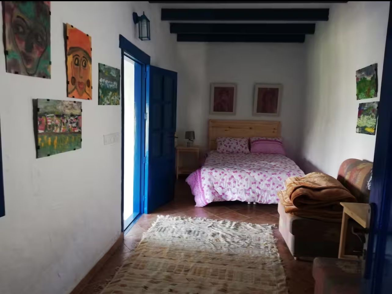 Traditional Rif-style house accommodation for Regenerative Conservation interns in Morocco