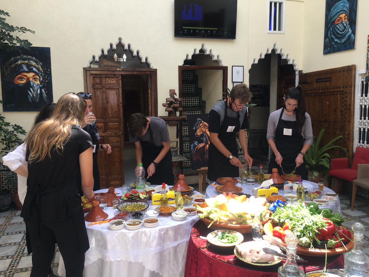 Cooking lessons for interns in Morocco, Intern Abroad HQ
