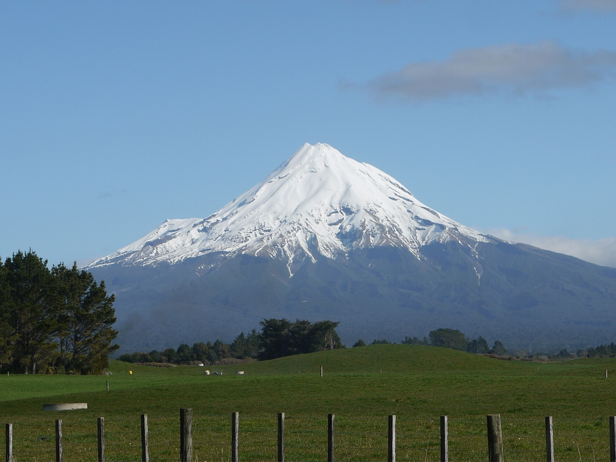 Mount Taranaki in Taranaki, New Zealand
