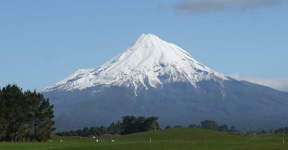 Mount Taranaki in Taranaki, New Zealand