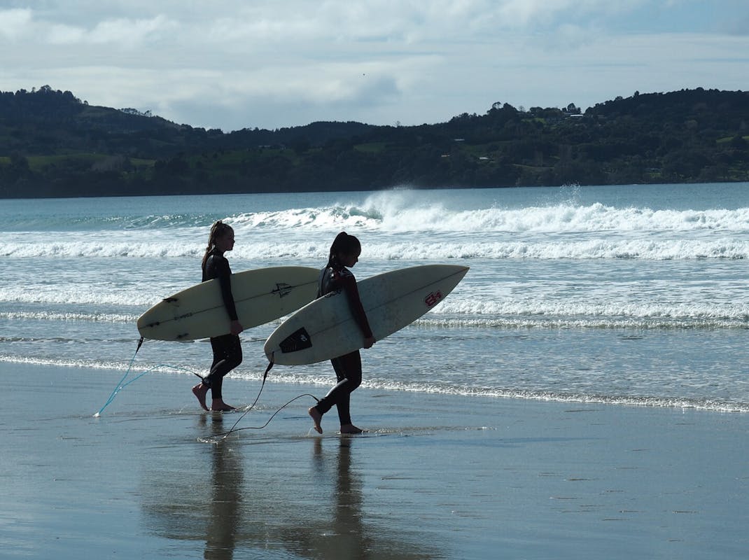 Surfing in New Zealand