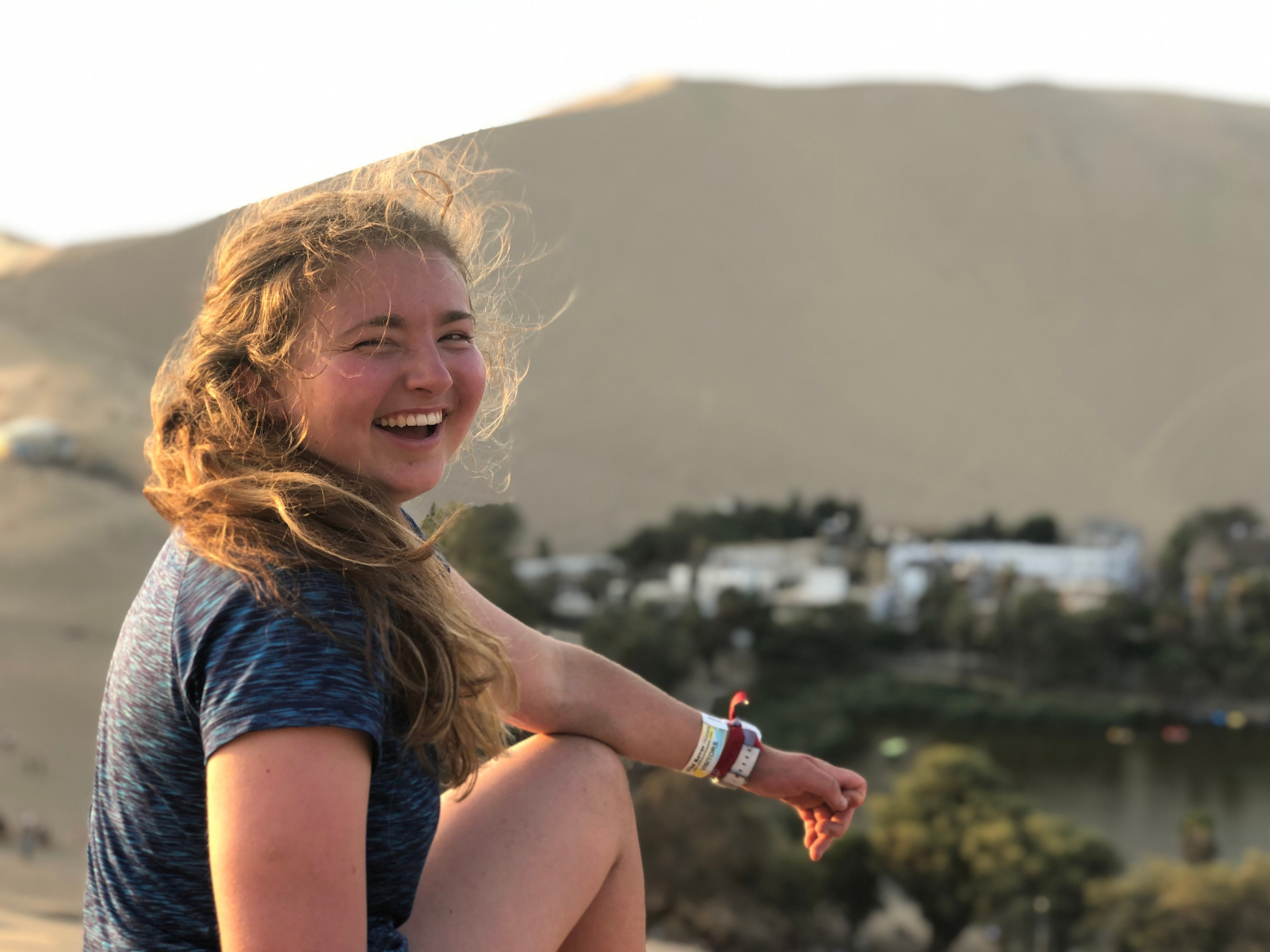 Intern enjoying tourism activities in Peru