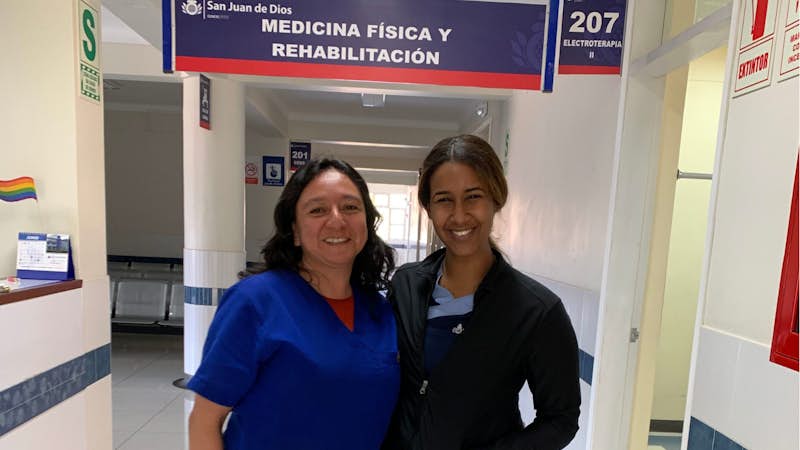 Physiotherapy intern in Cusco, Peru