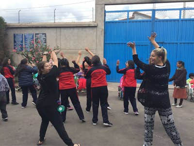 Special Needs Care interns dancing in Cusco, Peru