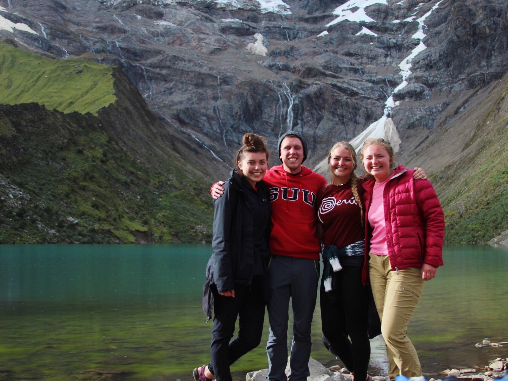 Interns enjoying the outdoors in Peru