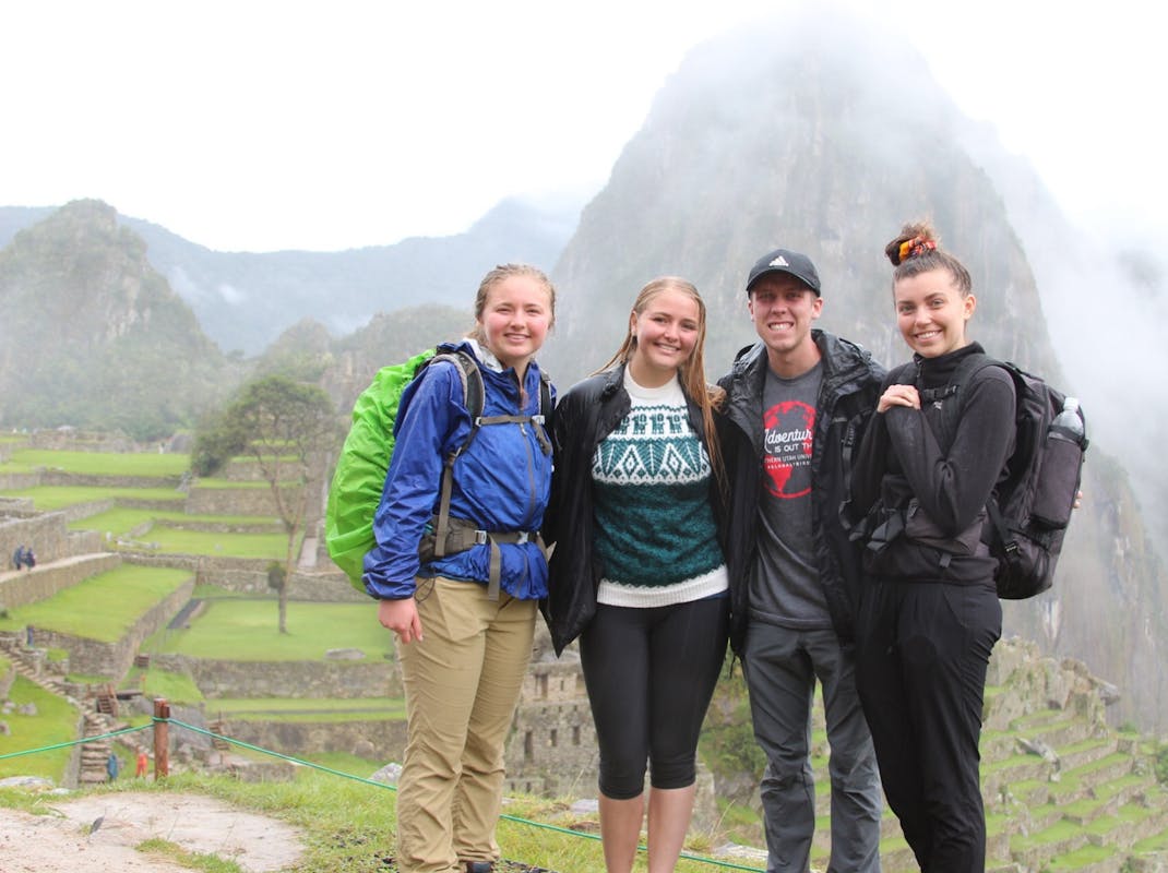 Interns at Machu Picchu Peru
