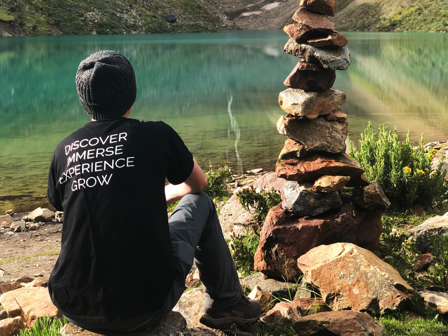 Beautiful lake in Peru