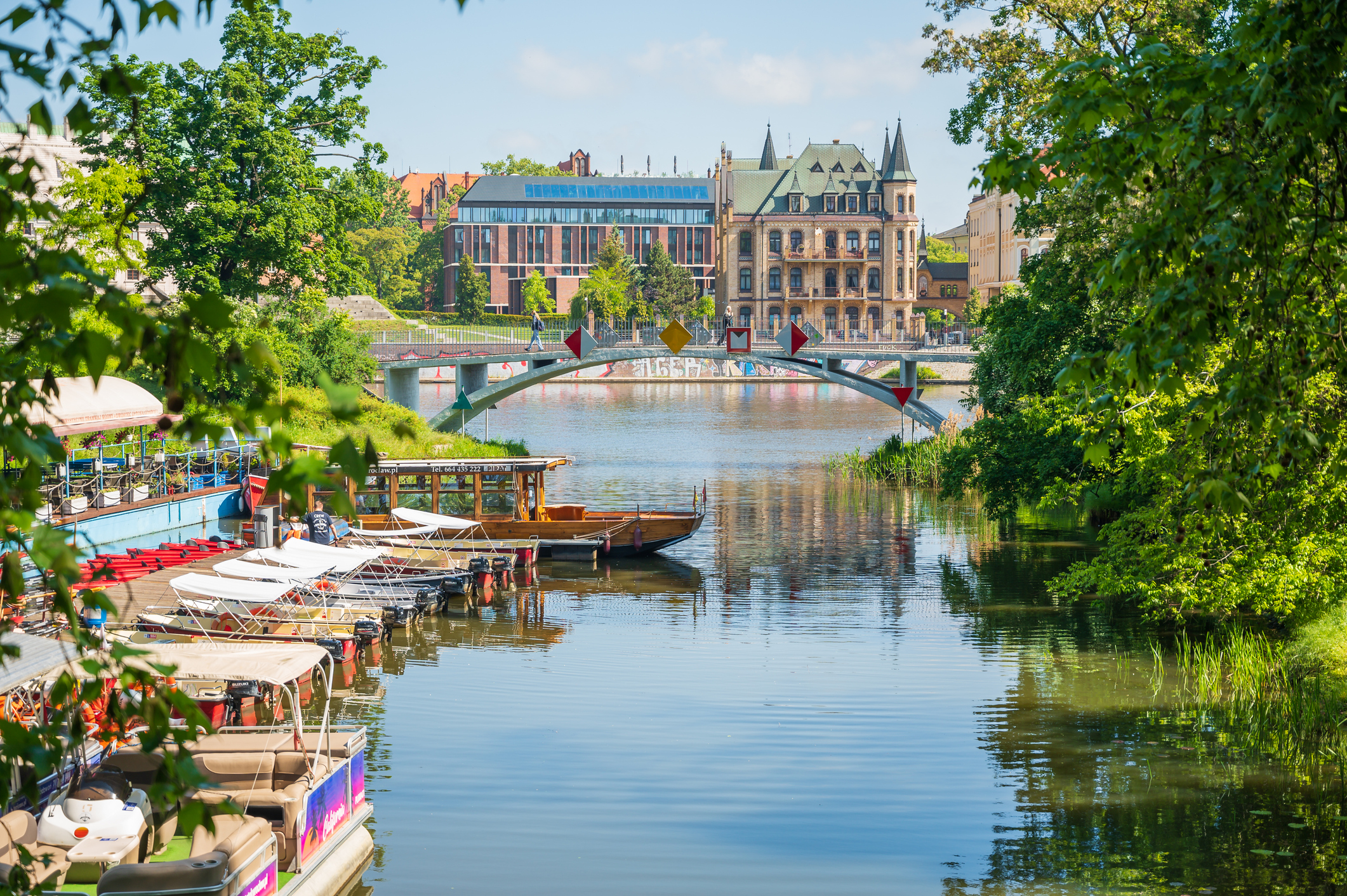 View of the Odra river, Wroclaw, Poland