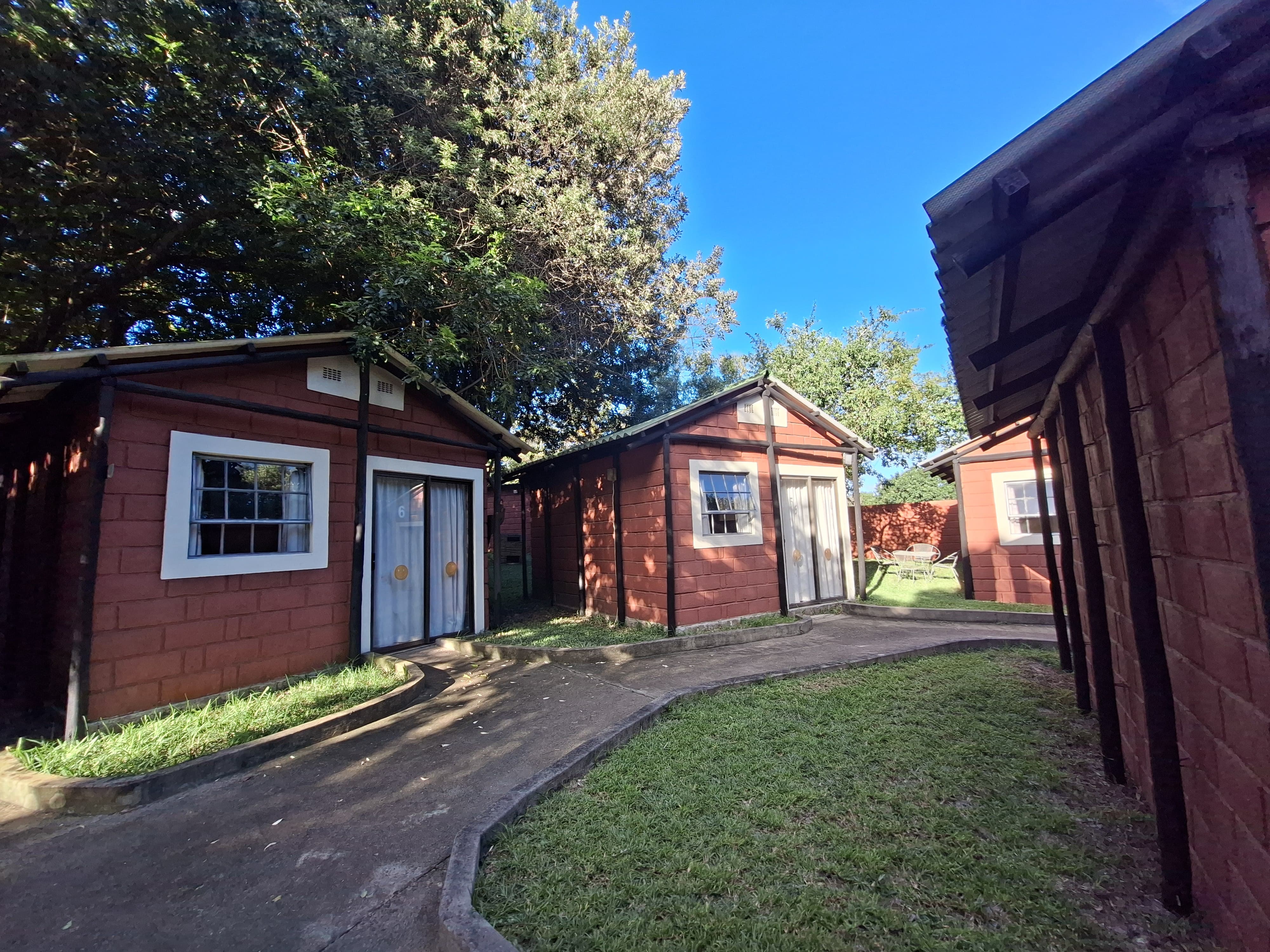 Outdoor view of the accommodation units for Marine Conservation internships, Sodwana Bay, South Africa