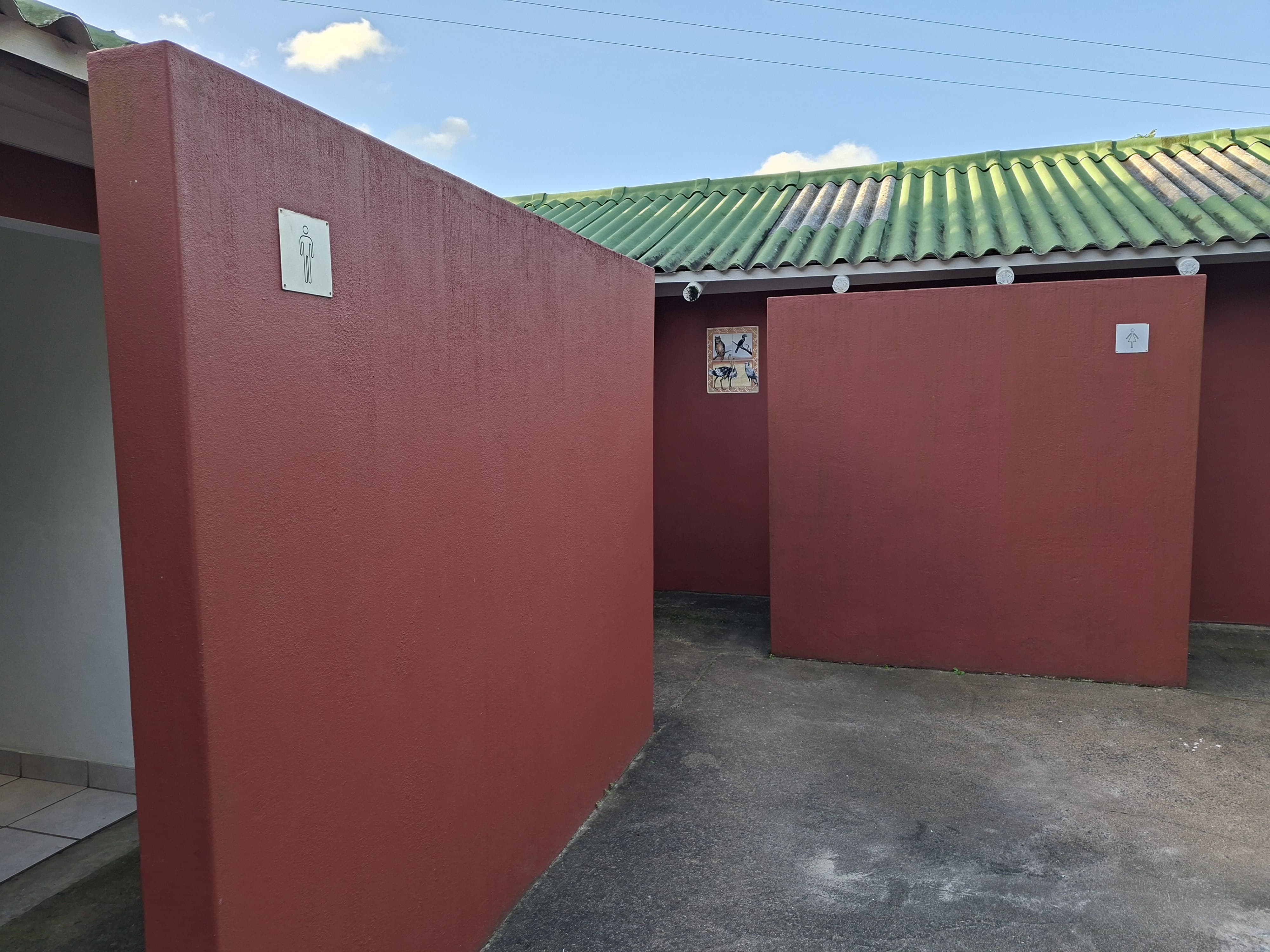 Interior view of bathroom facilities, available for Marine Conservation internships, Sodwana Bay, South Africa