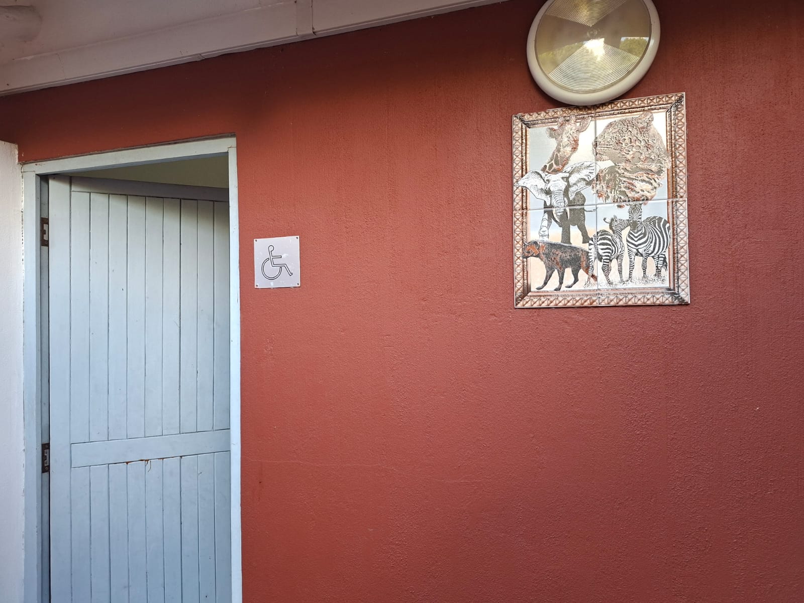 Interior view of bathroom facilities, available for Marine Conservation internships, Sodwana Bay, South Africa