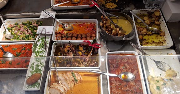 Delicious Greek cuisine in Thessaloniki, Greece