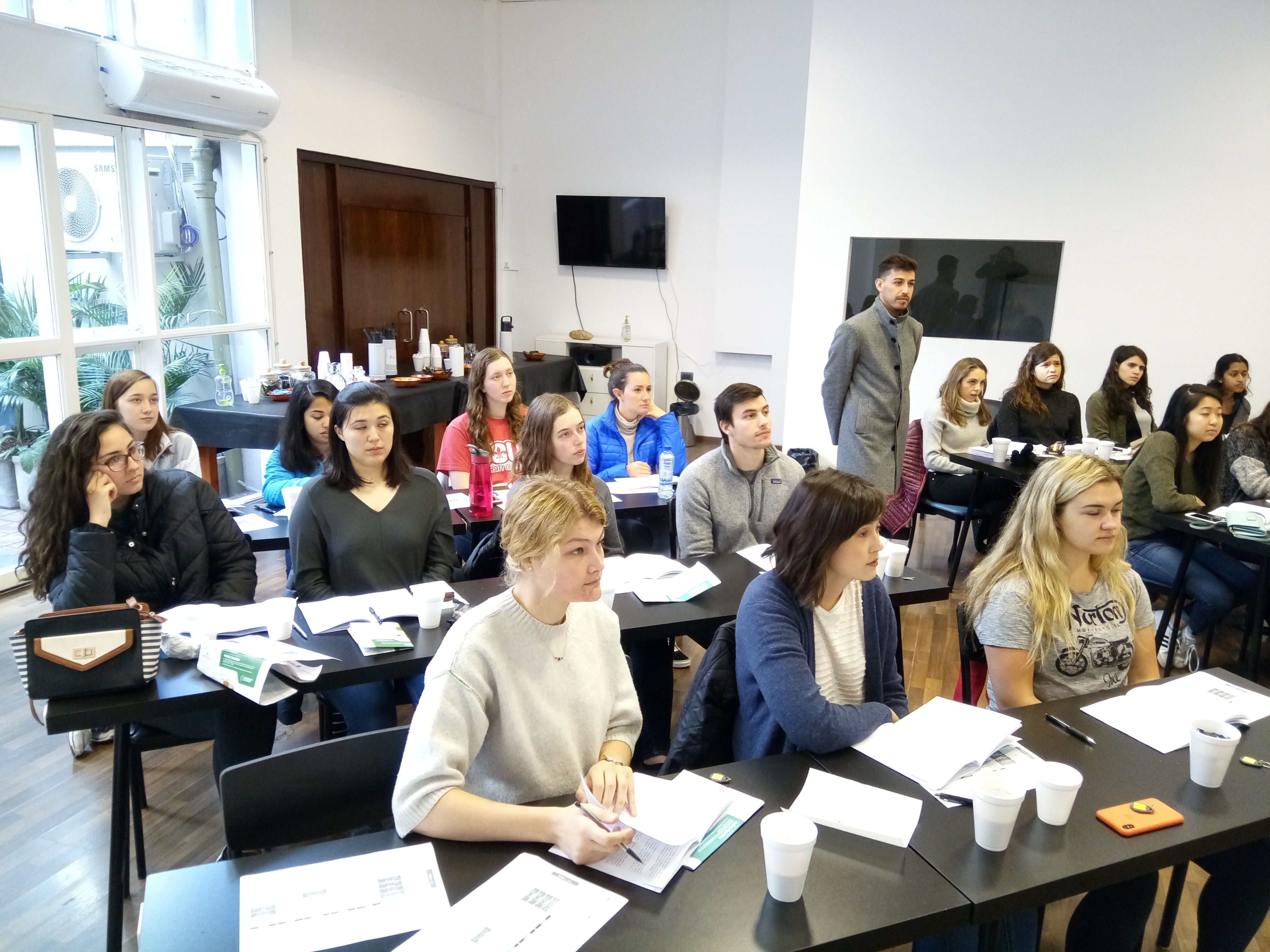 The Intern Abroad HQ team reviewing scholarship entries